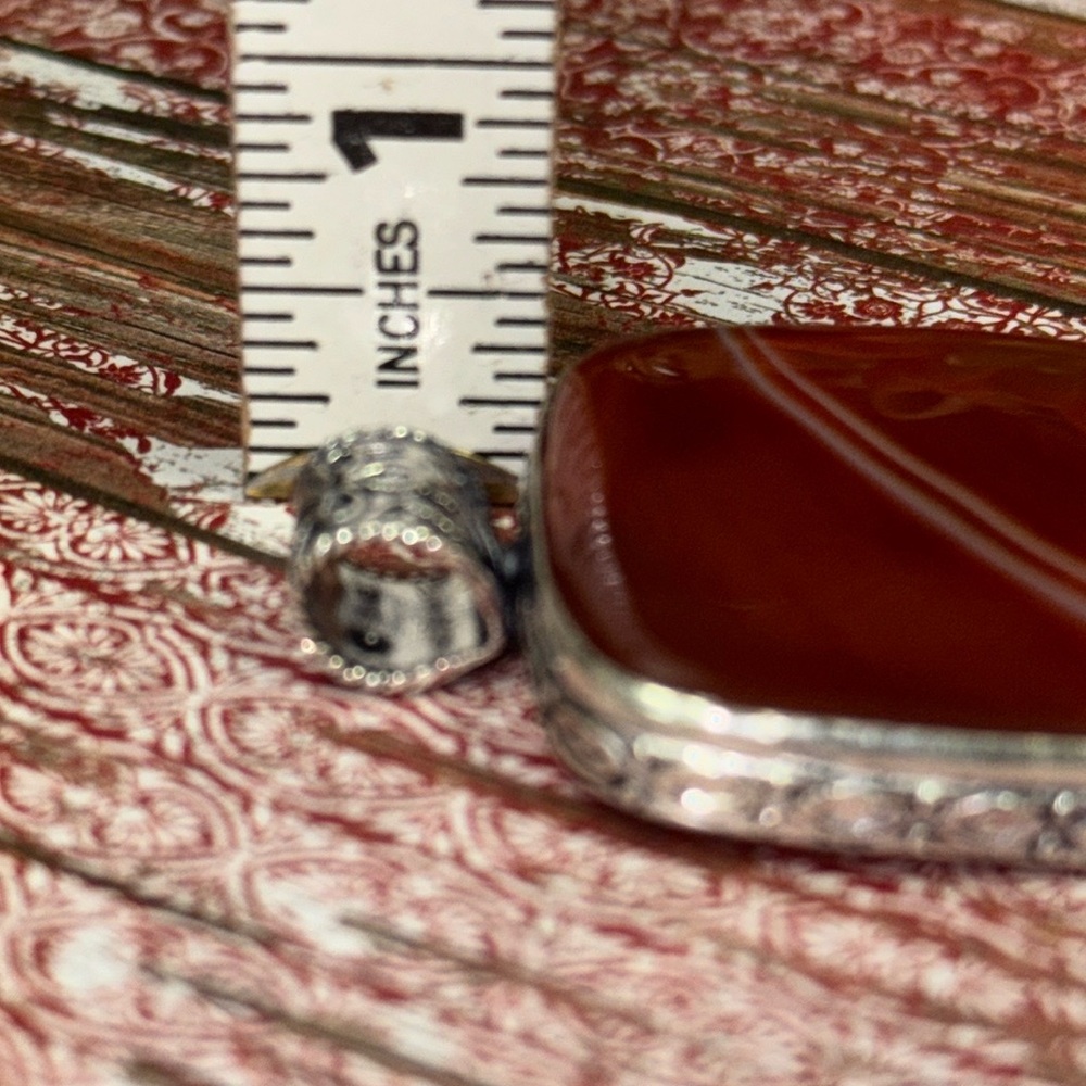 Botswana Agate Silver Pendant - image 8